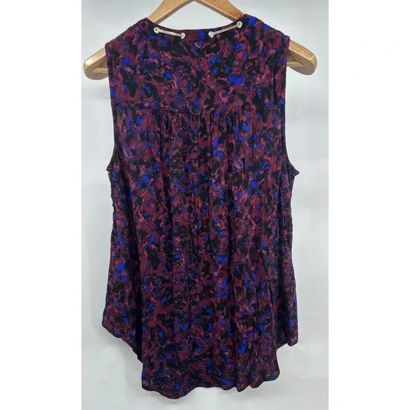 TORRID Women's Size 0 Gold Chain Link TANK CREPE ANIMAL Print Top Shirt Tank - Picture 3 of 7